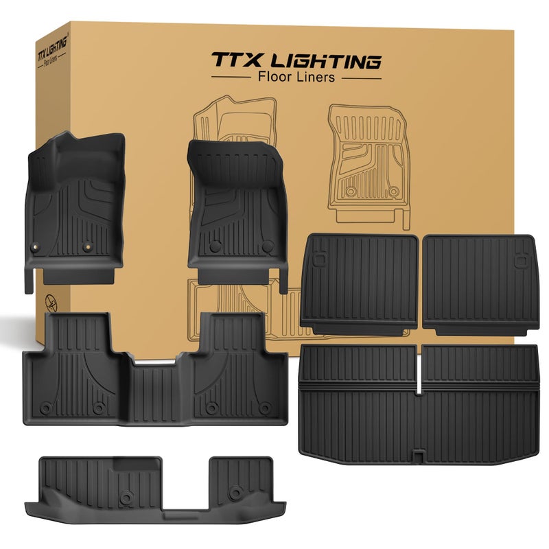 Floor Mats  Cargo Liner  Backrest Mat Fit for 20222025 Mitsubishi Outlander Not Fit PHEV or Sport Models  Custom Fit All Weather TPE Car Floor Liners
